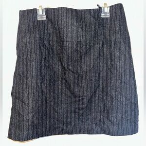 Banana Republic Gray Striped Pencil Skirt
